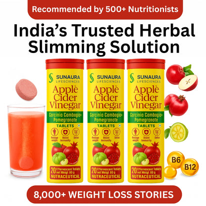 Manage Weight | Control Cravings |Boost Energy & Metabolism | ACV Garcinia Effervescent Tablets